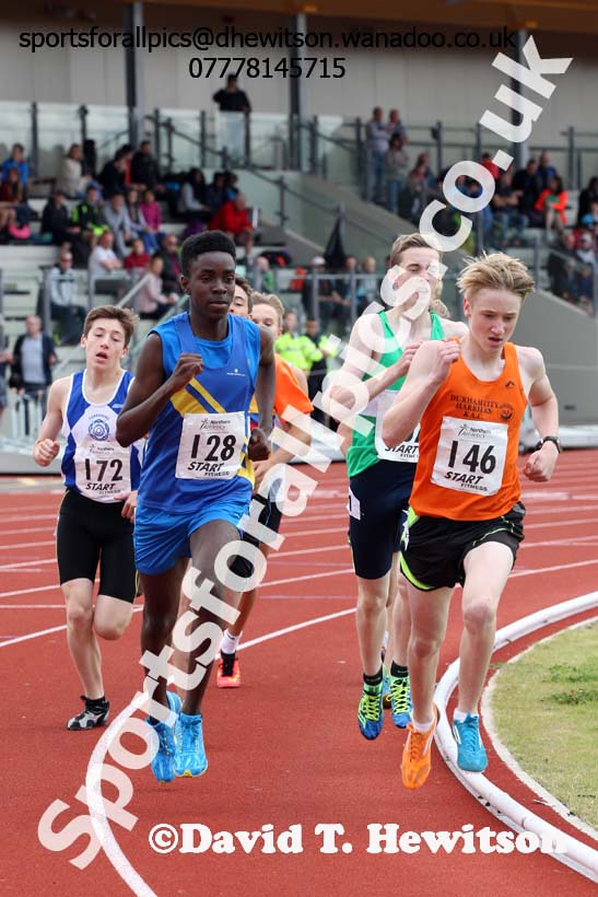 Boys under-15s 800 metres, Northern Under-13s, U-15s and 17s Championships. Photo: David T. Hewitson/Sports for All Pics